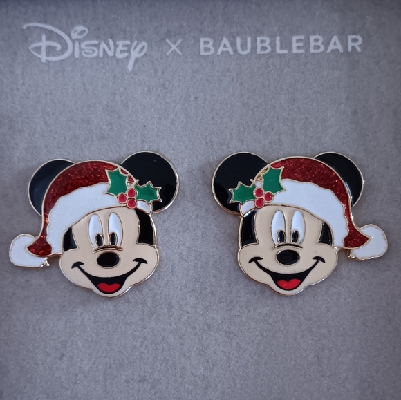 Disney Baublebar Jewelry - NEW Disney Baublebar Mickey Mouse Christmas Earrings